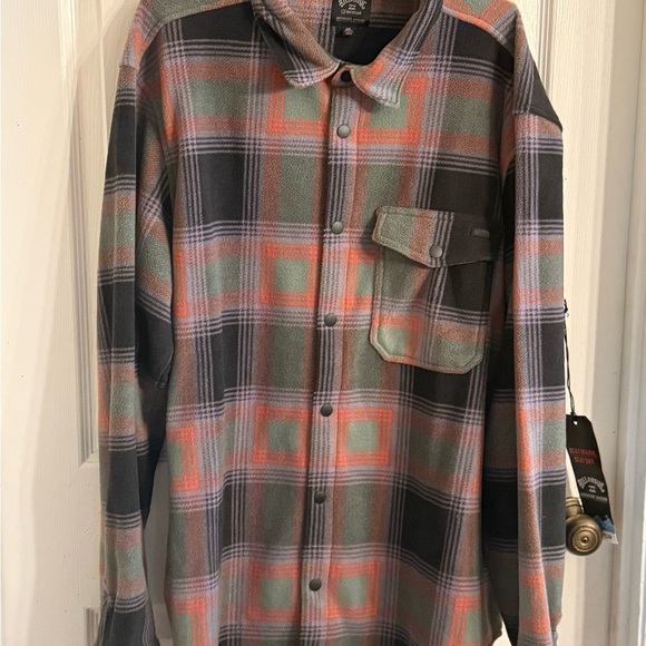 Billabong Supersoft Fleece Button up Shirt XXL NEW with tags - Picture 2 of 4